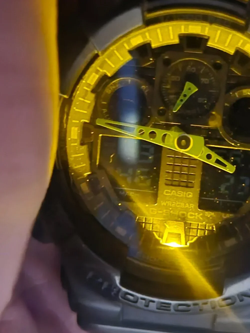 Casio G Shock Matte Black and Green